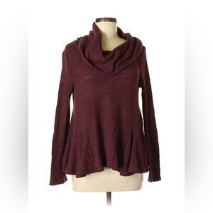 Urban Outfitters Burgundy Cowl Neck Sweater